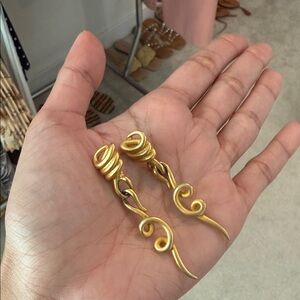 Givenchy snake Elegant Gold Earrings